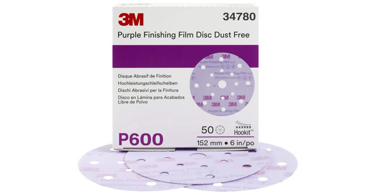 1005601921 3M Hookit Purple brusný kotouč 260L s otvory 150 mm P600 34780 7100122781