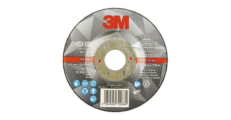 1005601639 3M Cut and Grind hrubovací kotouč T27 115×4,2×22 mm 36+ 7100214038