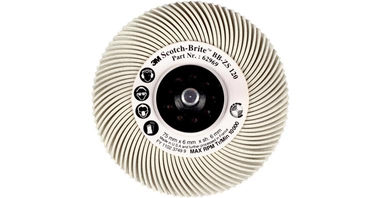1005600022 3M BB-ZB radiální brusný kartáč Bristle typ C zrno 120 prům. 76 mm bílý