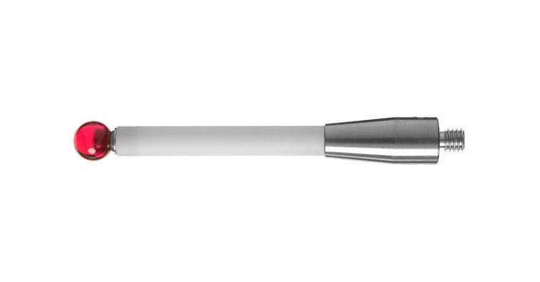 1008431036 Měřicí dotek rubínová kulička závit M4 Ø 6,0 mm keramický dřík L=50 mm