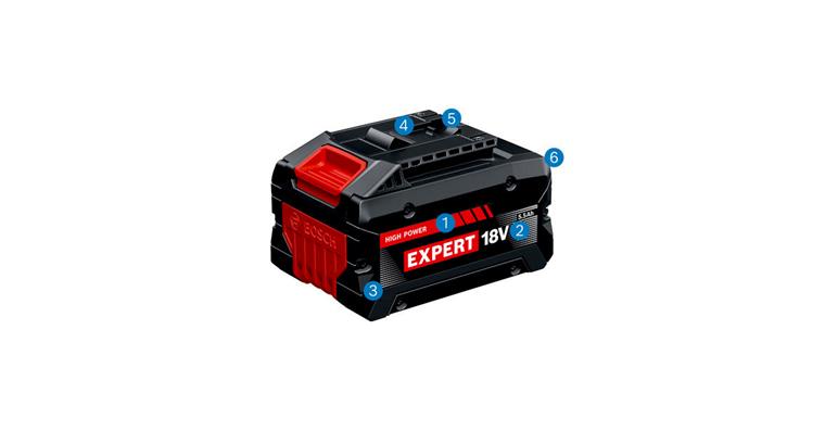 1090351503 Akkupack EXPERT 4x EXBA18V-55