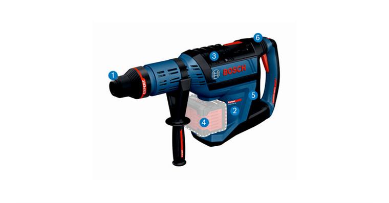 1090356301 Cordless hammer drill EXPERT with SDS max EXBH18V-45, XL-BOXX without battery