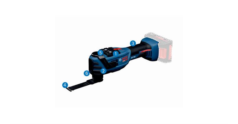 1090347401 Cordless multi-cutter EXPERT EXOP18V-40, L-BOXX 136 without battery