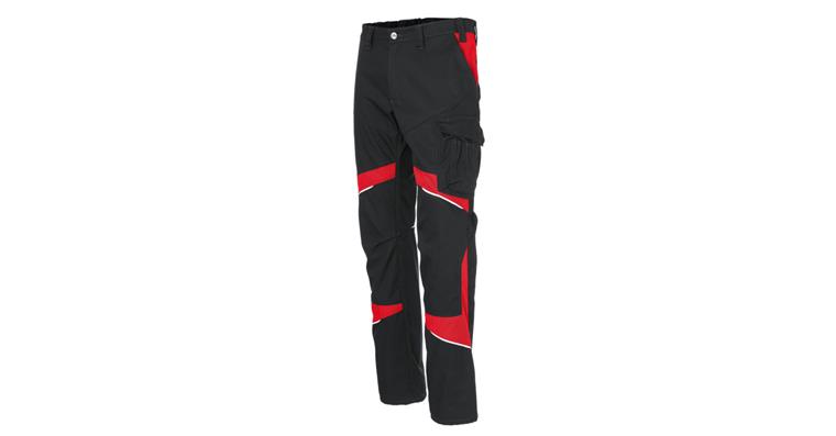 1001665780 Dámské kalhoty ACTIVIQ cotton+ černá/středně červená vel. 46