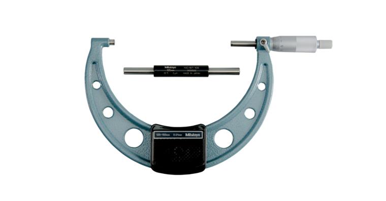 1001350783 Mikrometr lehké provedení, rozsah 125–150 mm, odečet 0,01 mm