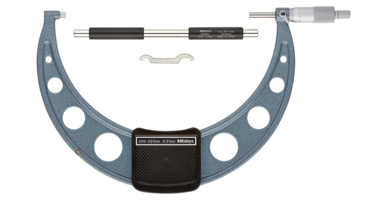 1001350786 Mikrometr lehké provedení, rozsah 200–225 mm, odečet 0,01 mm