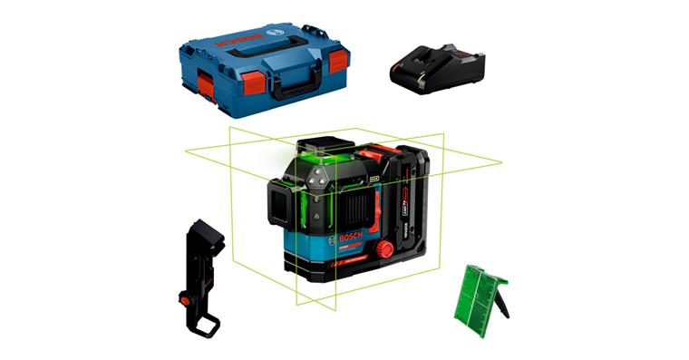 1038114102 Křížový laser EXLL18V-120-33CG v L-BOXX 136 s akumulátorem a nabíječkou