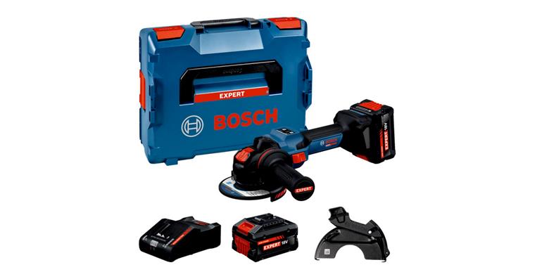 1090355706 Akum. úhlová bruska X-LOCK EXWX18V-15S v L-BOXX se 2 akum. a nabíječkou