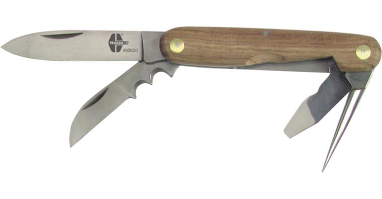 1095013651 Kabelmesser 4-teilig klappbar, mit Holzgriff