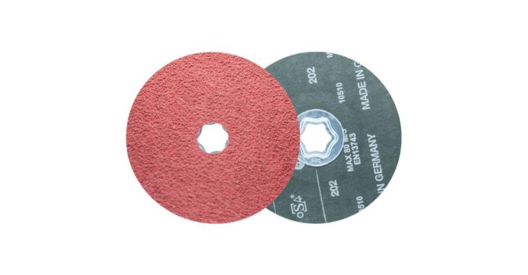 1001447010 COMBICLICK ceramic grain fibre disc, diameter 125 mm, CO-COOL24, for stainless steel
