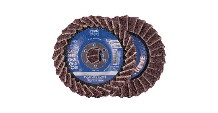 1001446917 POLIVLIES-CURVE flap disc PVL-R corundum 115 mm bore 22.23 mm A180M