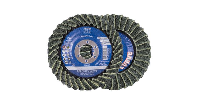 1001446918 POLIVLIES-CURVE flap disc PVL-R corundum 115 mm bore 22.23 mm A240M