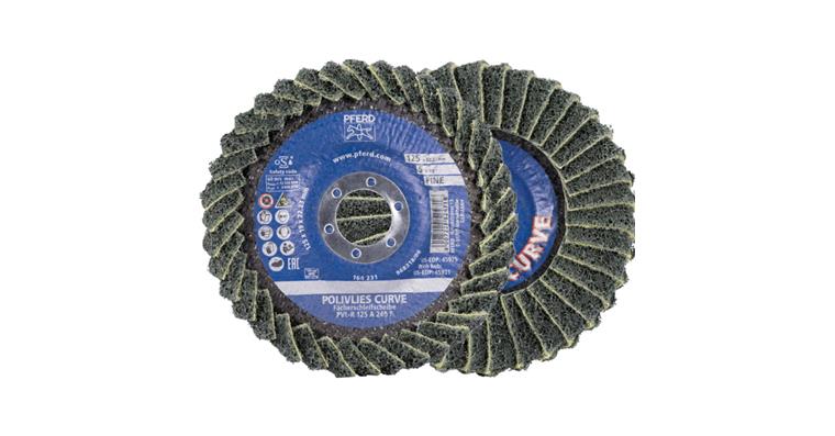 1001446921 POLIVLIES-CURVE flap disc PVL-R corundum 125 mm bore 22.23 mm A240M
