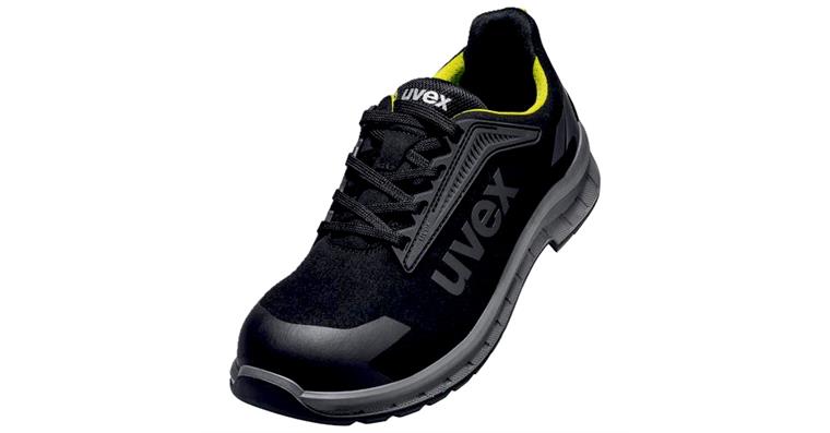 1005069253 Trendy low shoes S3S 69412 black, yellow, width 11, size 43 6941243