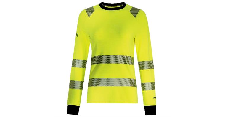 1005069418 Women's long-sleeved top uvex suXXeed multifunction yellow, high-visibility yellow M 7035010