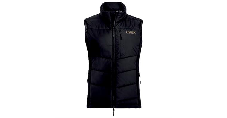 1005120058 Women's Hybrid Vest uvex corporate 26 black, graphite M 7070510