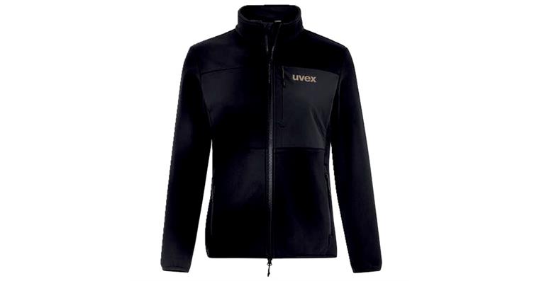 1005120076 Women's Sweatshirt Jacket uvex corporate 26 black, graphite XXL 7070713