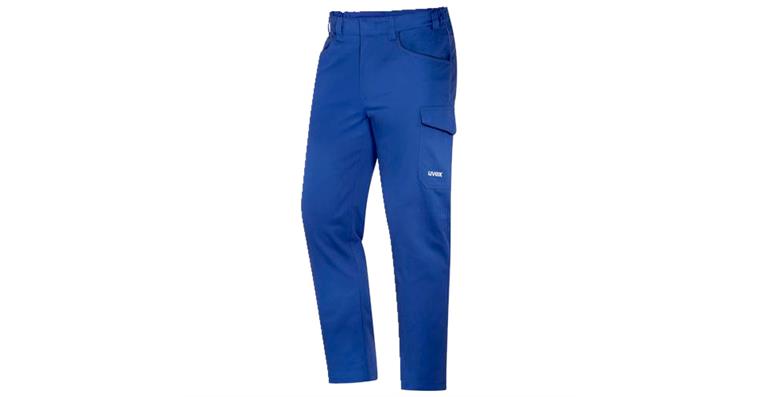 1005069721 Men's cargo trousers uvex suXXeed essentials blue, ultramarine 60 7040813