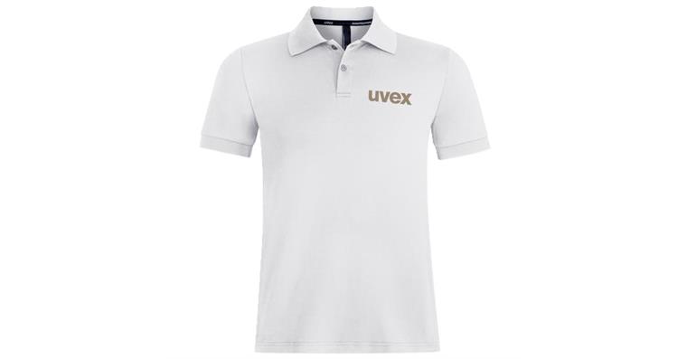 1005120118 Men's polo shirt uvex corporate 26 white M 7071310