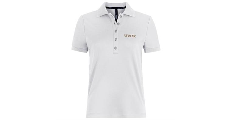 1005120136 Women's polo shirt uvex corporate 26 white XXL 7071513
