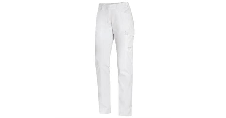 1005069890 Women's cargo trousers uvex suXXeed essentials white, pure white 46 7042106