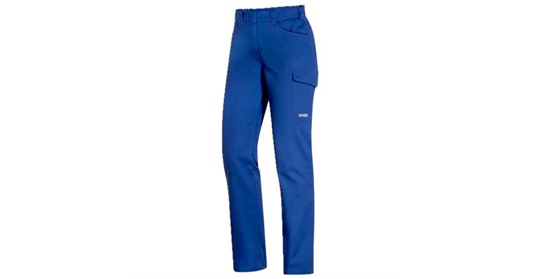1005069895 Women's cargo trousers uvex suXXeed essentials blue, ultramarine 34 7042200