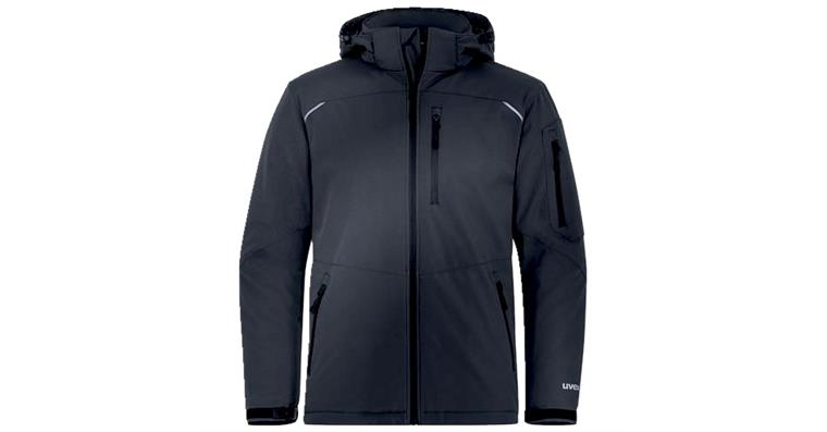 1005069436 Men's softshell jacket uvex suXXeed craft grey, anthracite L 7037011