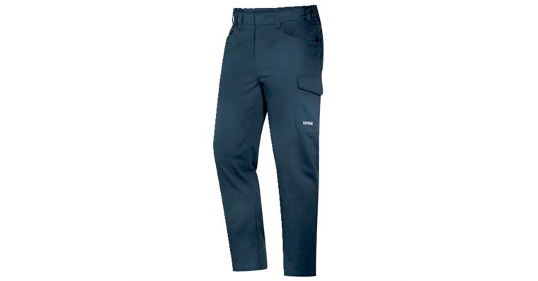 1005069731 Men's cargo trousers uvex suXXeed essentials blue, midnight blue 44 7040905