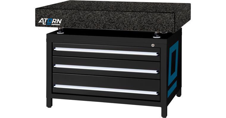 1036764101 Surface plate 1000 mm x 630 mm x 100 mm grade 0, drawer base cabinet