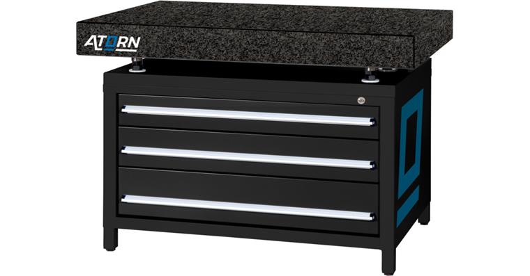 1036764102 Surface plate 1200 mm x 800 mm x 120 mm grade 0, drawer base cabinet