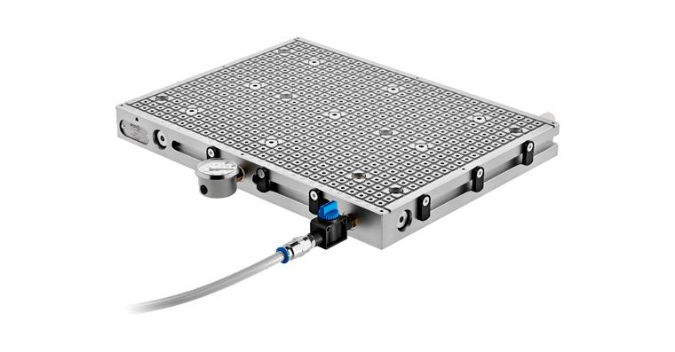 1002215194 Vakuumspannplatte Premium Line 300x200x40mm, Raster 12,5 / 3,5bar Alu
