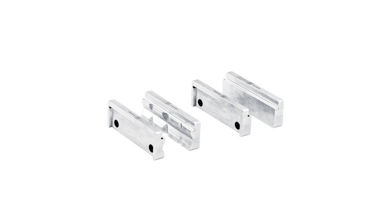 1053540304 pair of protective jaws set (P) Prism and (B) Blank 110 mm aluminum 90701010010