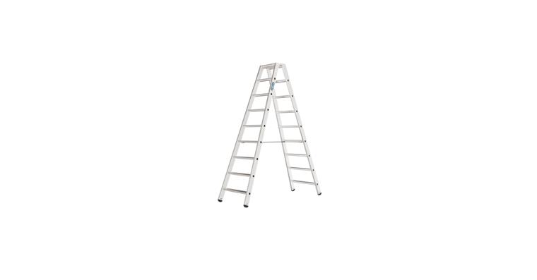 1085854206 Alu-Stufenstehleiter 2x9 Stufen