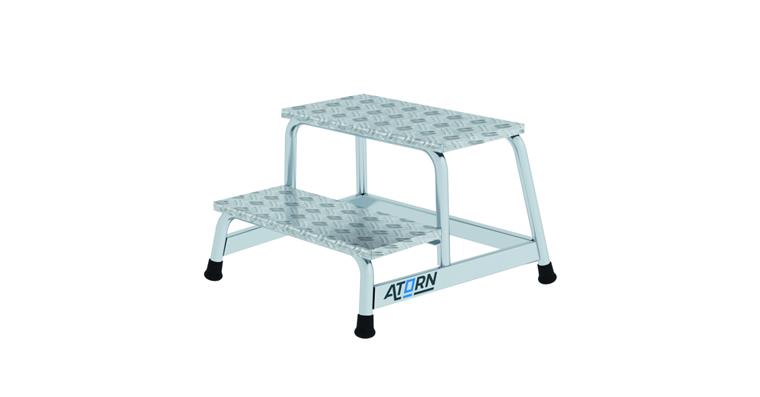 1085876201 Aluminium-Maschinentritt 2 Stufen