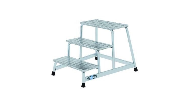 1085876202 Aluminium-Maschinentritt 3 Stufen