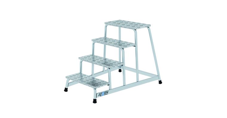 1085876203 Aluminium-Maschinentritt 4 Stufen
