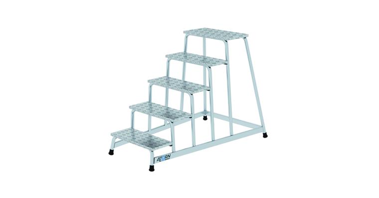 1085876204 Aluminium-Maschinentritt 5 Stufen
