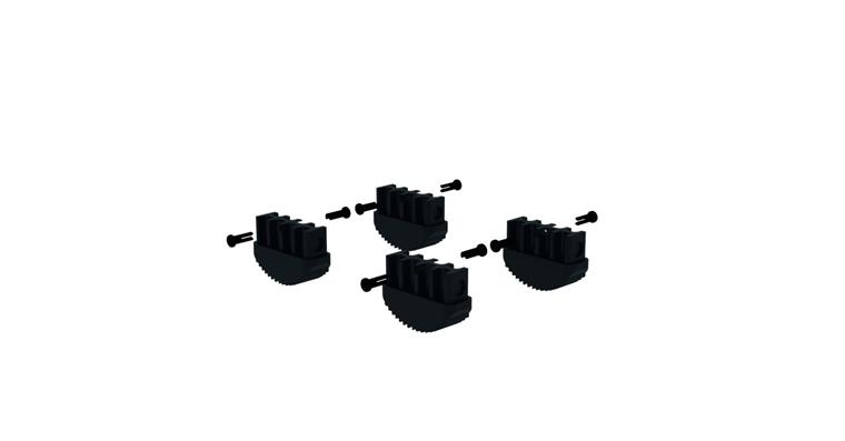 1085896100 Leiternschuh (4er-Set) einseitig halbrund