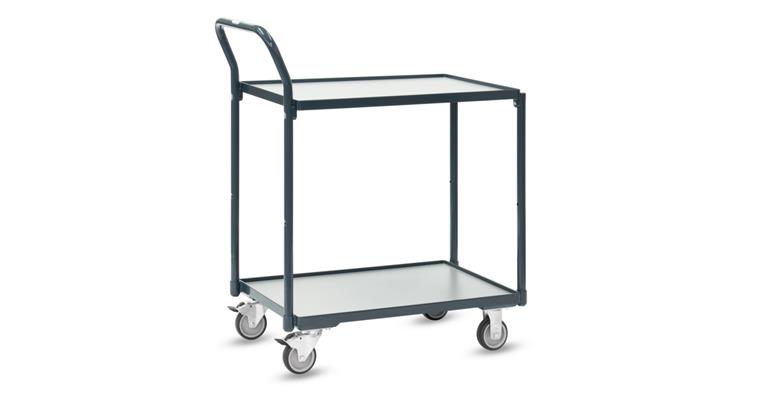 1081707801 Compact Basic table trolley 740 x 480 mm total load capacity 200 kg 2 loading surfaces