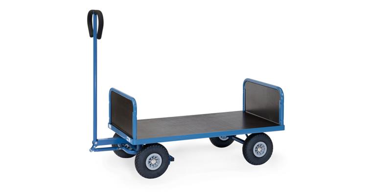 1081696104 Hand cart with 2 side panels, load capacity 450 kg, loading platform 1,200 x 700 mm