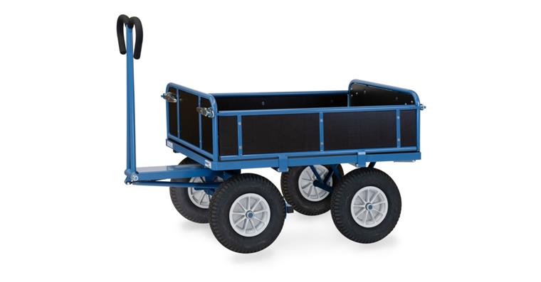 1081696227 Hand cart 6454P, load area 1,140x740 mm, with side panels