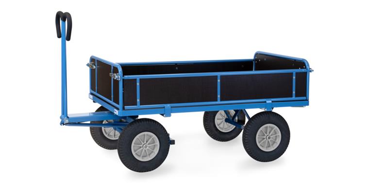 1081696229 Hand cart 6455P, load area 1,540x840 mm, with side panels