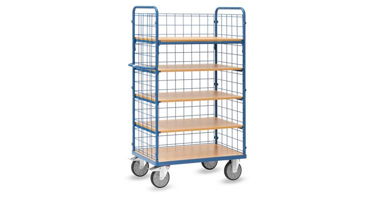 1081709701 Shelf trolley with 5 levels, load capacity 600 kg, loading surface 1000 x 600 mm