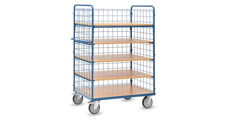 1081709703 Shelf trolley with 5 levels, load capacity 600 kg, loading surface 1200 x 800 mm