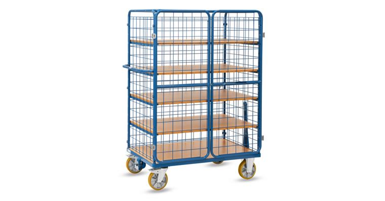 1081709710 Shelf trolley with 5 levels, load capacity 600 kg, loading surface 1200 x 800 mm, with tugger train