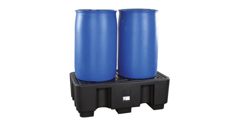 1085619202 PE Auffangwanne Fasslagerung PE-200-2 2x200 Liter Fass Auffangvolumen 236 Liter