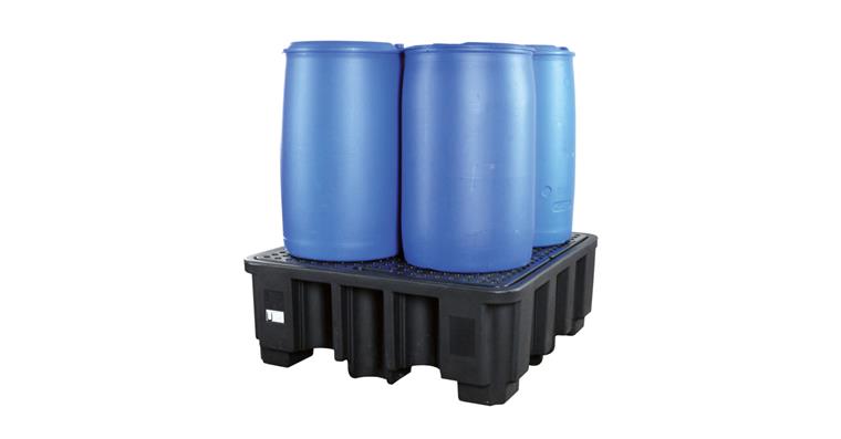 1085619204 PE Auffangwanne Fasslagerung PE-200-3 4x200 Liter Fass Auffangvolumen 450 Liter
