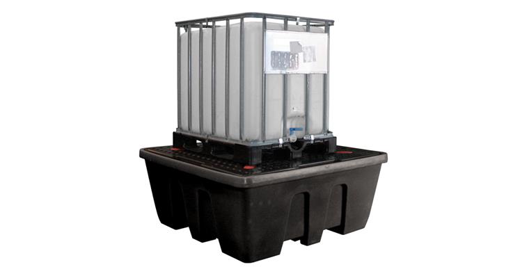 1085619302 PE Auffangwanne IBC Lagerung PE-KT-1 1 Container m. Lochplatte A-Volumen 1000 L.