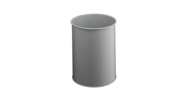 1085850302 Papierkorb Metall 15 Liter grau