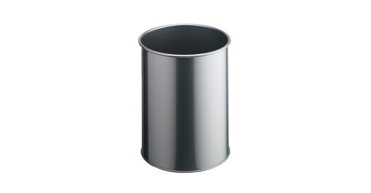 1085850303 Papierkorb Metall 15 Liter silber metallic